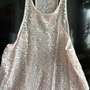 Sparkly pink sequin tank